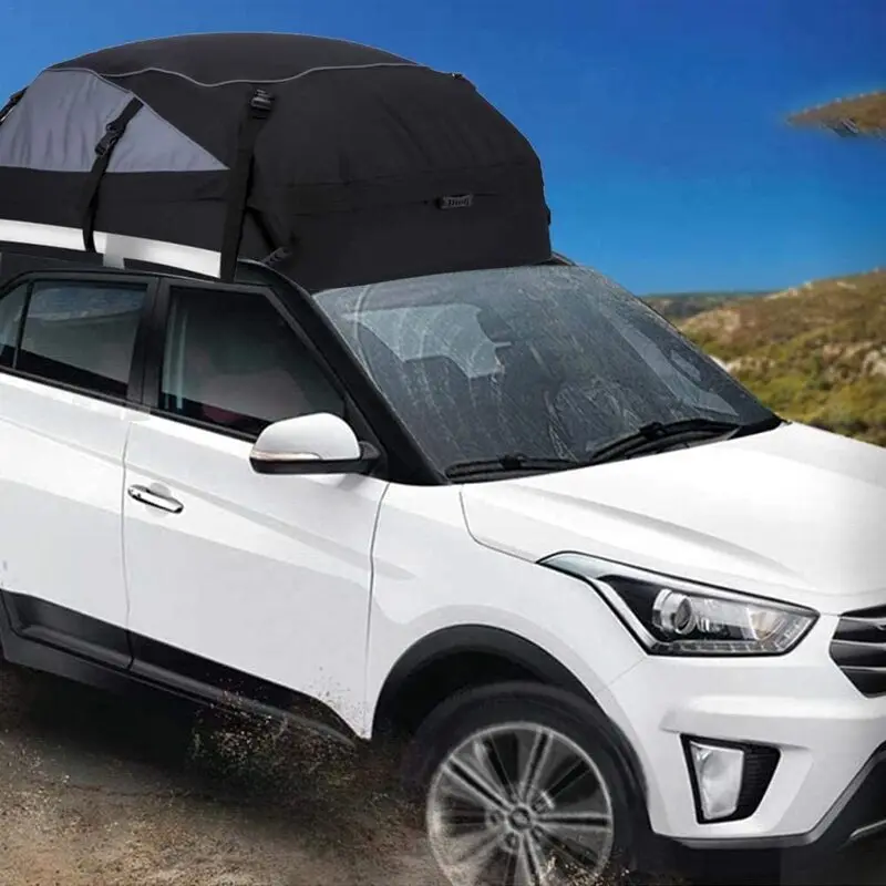 Waterproof 20 Cubic Feet Rooftop Cargo Carrier Box Vehicle Car Roof Top Travel Luggage Camping Tent