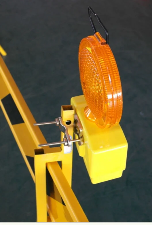 2 Sided Visibility Amber Barricade Light Beacon Led Lamp Roadblock Barricade Construction Barricade Warning Flasher Light