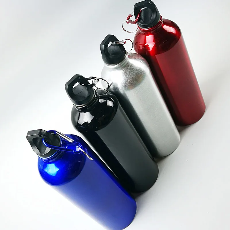 500ml Wholesale Bicycle Bottle Aluminum Sport Water Bottle with Carabiner