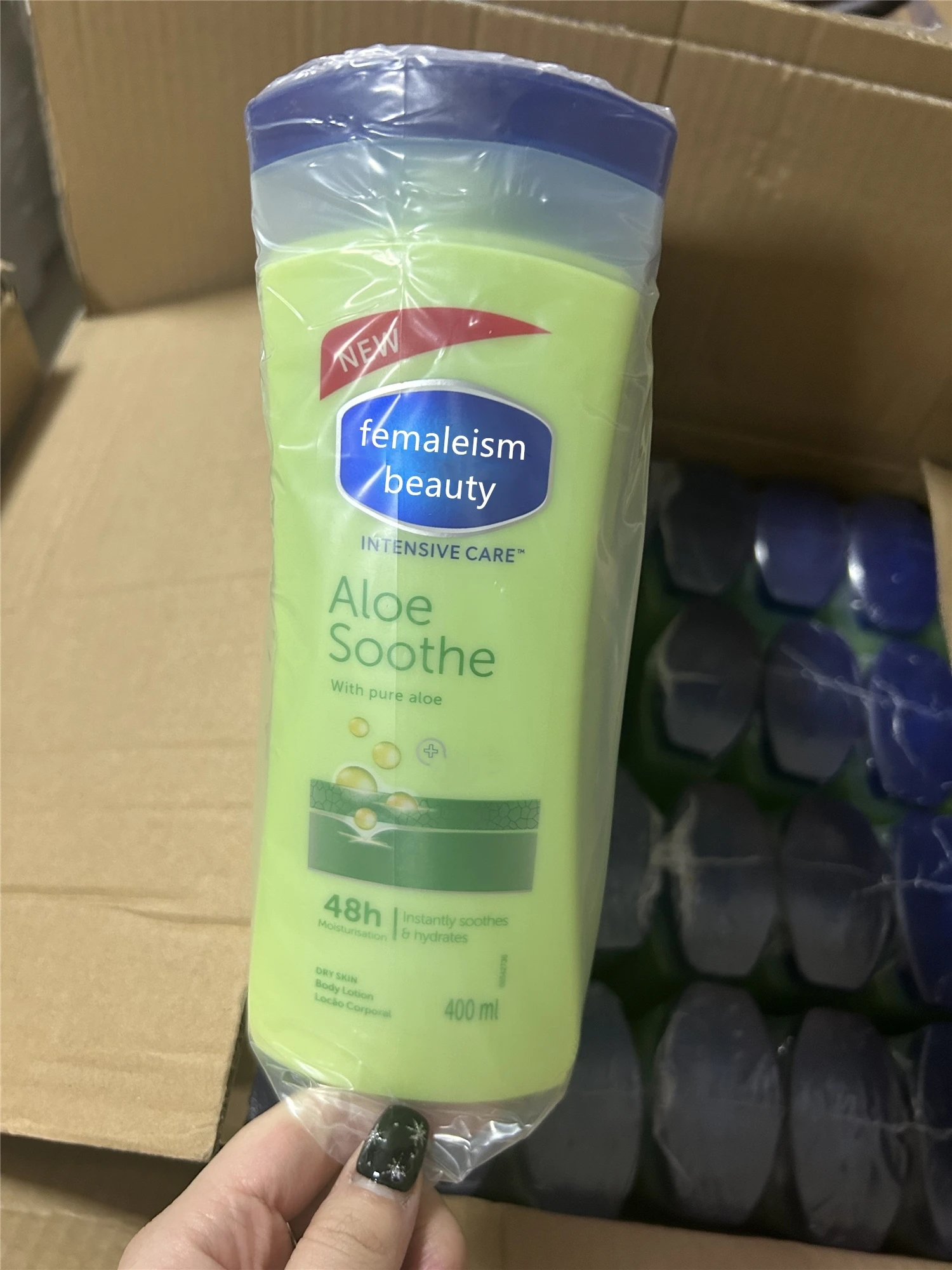 Femaleism Beauty body lotion 600ml 400ml Cocoa Radiant Essential healing Aloe Soothe Intensive Care Body Lotion for Dry Skin