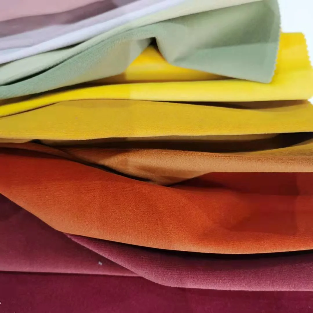 Top quality in stock holland velvet 270GSM  270g   230g  150CM plain solid color high grade sofa fabric
