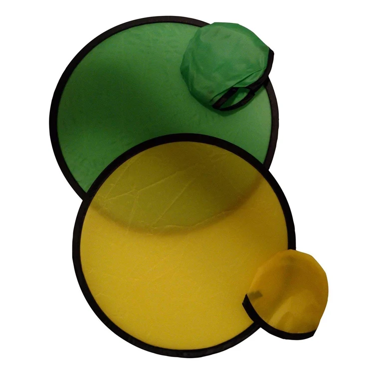 Training dog fetch toys soft folding nylon fabric flippy flopper pet flying disc