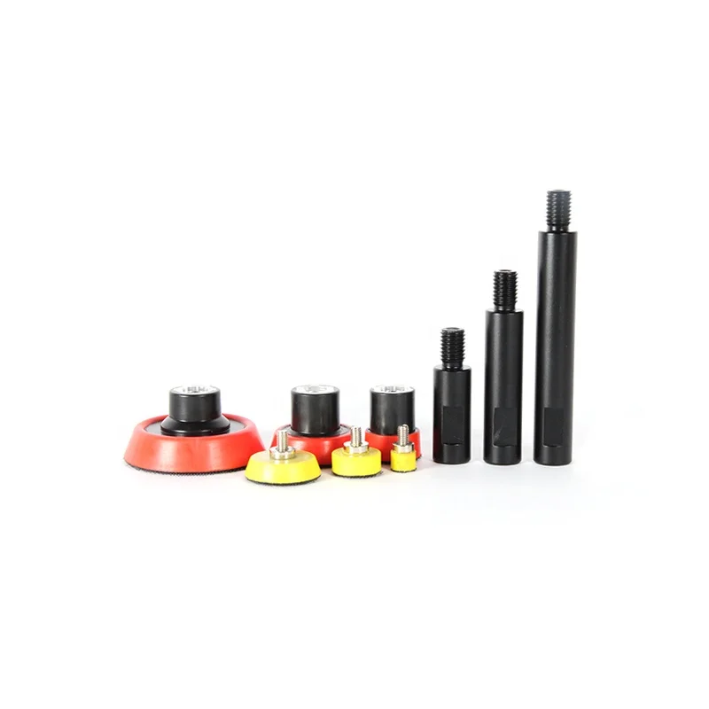 M6 M14 Black Aluminum extension shaft kits with backing plate for car