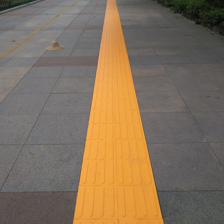 Safety PVC Rubber Tactile Tiles For Blind Tactile Paving Tile