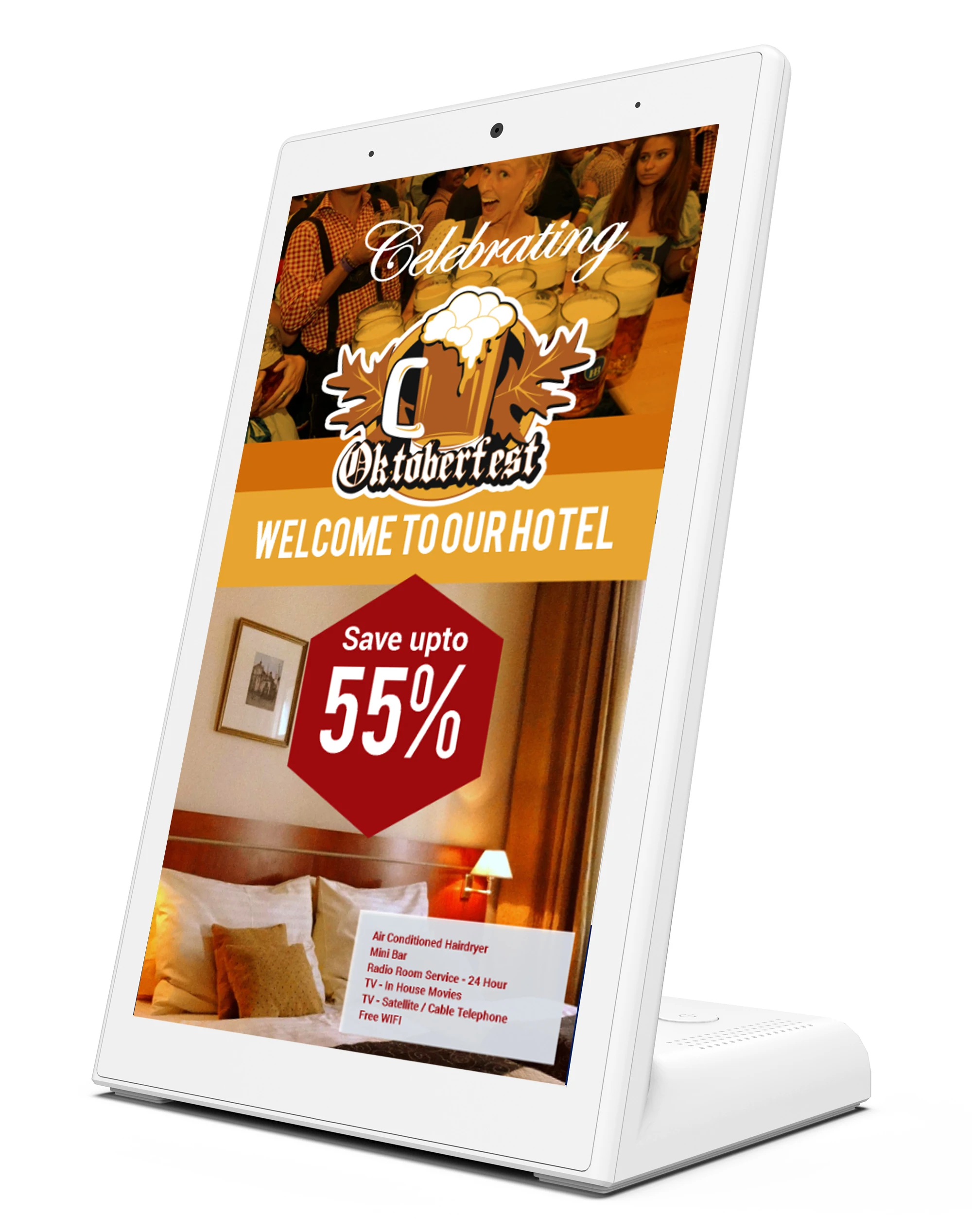 Ресторан Используйте 10 дюймовый Настольный в форме буквы L цифровое меню планшетный ПК с системой андроида с ОС android 6,0