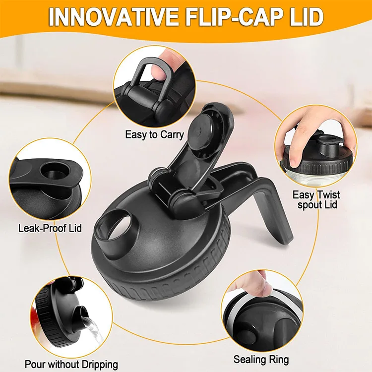 64oz Coffee Breastmilk Sun Tea Iced Tea Glass Water Pitcher mason jar Cold Brew Coffee Maker Pitcher with stainless steel filter