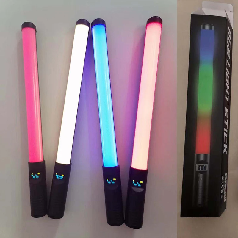 Good selling H1 Colorful RGB Atmosphere lamp Photography Led Light Stick With Remote Carry Bag Photographic Selfie Led Ring