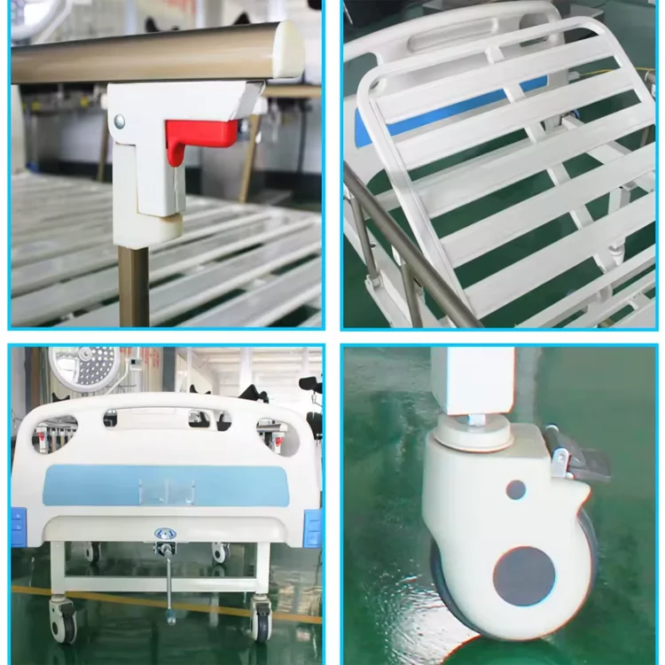 Cheap price manual hospital bed, adjustable medical bed hospital equipment, hospital bed one crank hospital bed 1 function