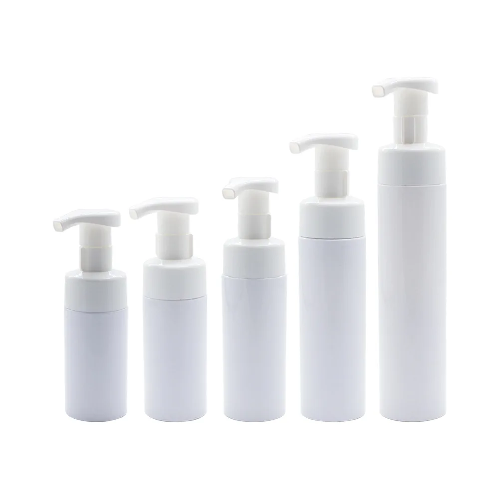 Multi colors Empty Plastic foam Bottle 100ml 150ml 200ml 43mm PET facial cleanser mousse foam pump