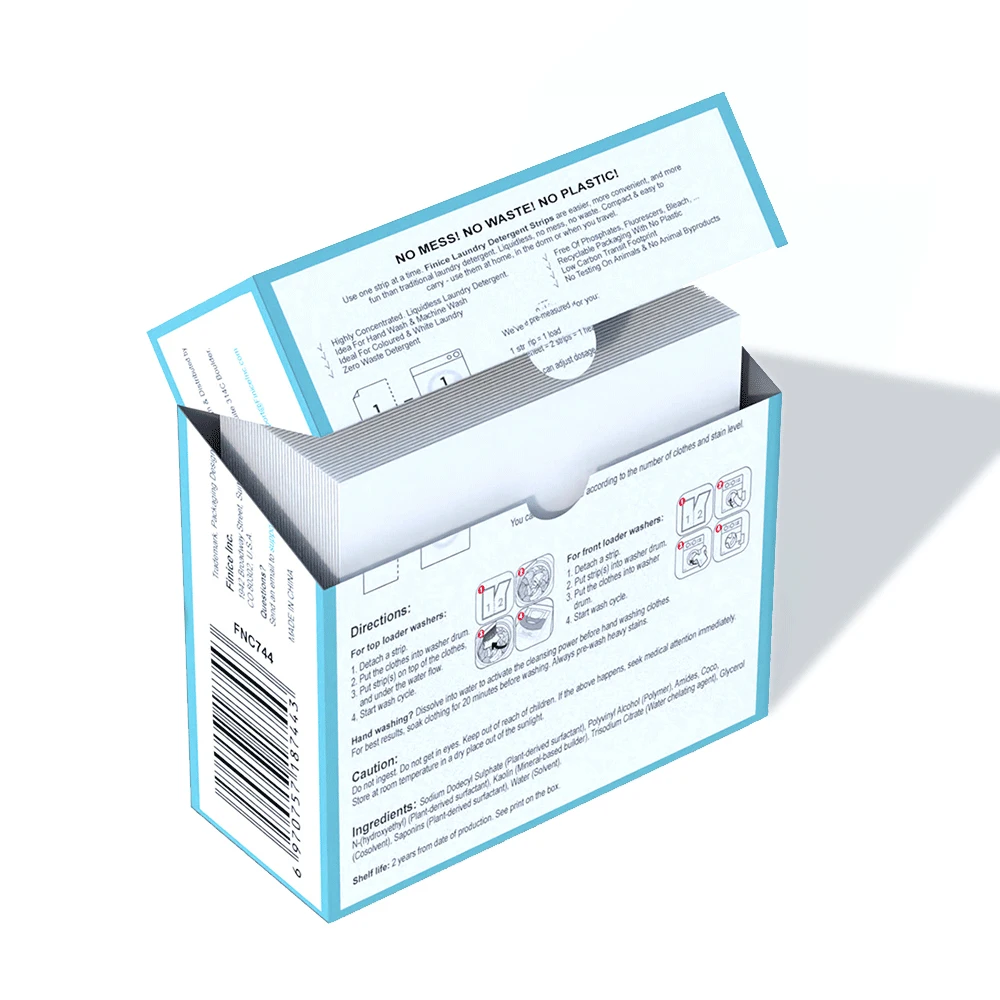 HOT SELLING Eco-friendly Biodegradable Pure Natural Plant Laundry Detergent Sheet For Automatic Washing Machines