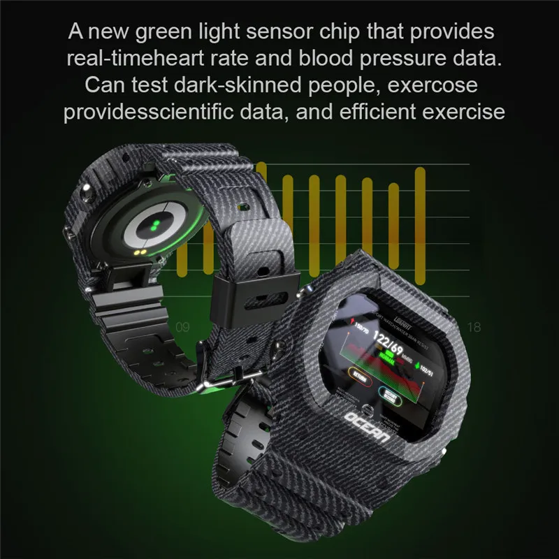  Смарт-часы Lokmat Ocean sport IP68 Водонепроницаемые многофункциональные спортивные часы relojes inteligentes blue tooth
