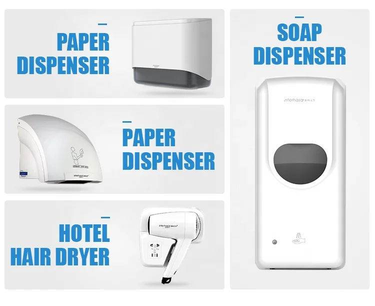 Hotel white amenities set bathroom accessories bath room set public wc toilet sanitary wares wall mounted for Commercial