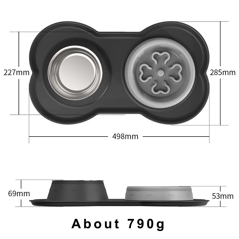 Easy to Clean Silicone Waterproof bowl Non-slip Pet Dog Cat Feeding Bowl Mat silicone pet feeding mat