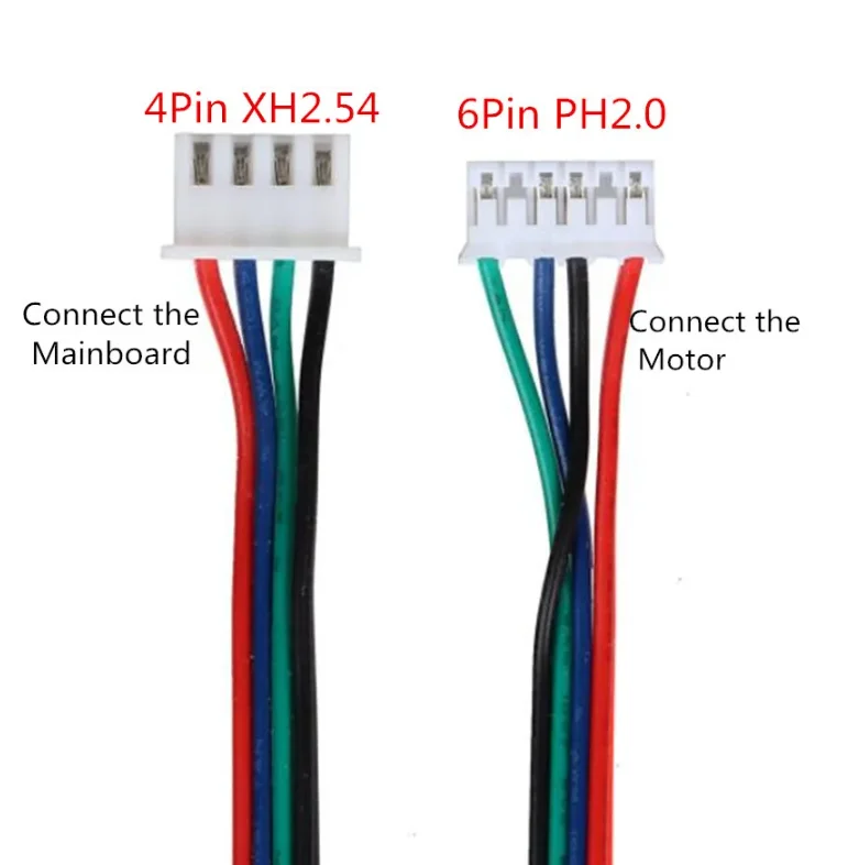 150CM 4pin to 6pin XH2.54 3D Printer NEMA 17 Stepper Motor Cable DuPont line For 42 Stepper Motor Cable