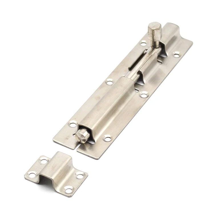 Door construction hardware stainless steel door tower bolt
