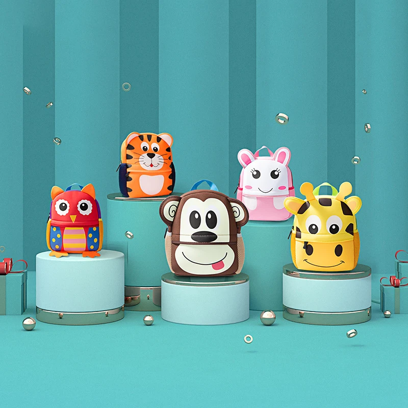 Cartoon Customized New Fashion Mochila Children Kindergarten Schoolbag Animal Kids School Bags Girls Backpack For Kids