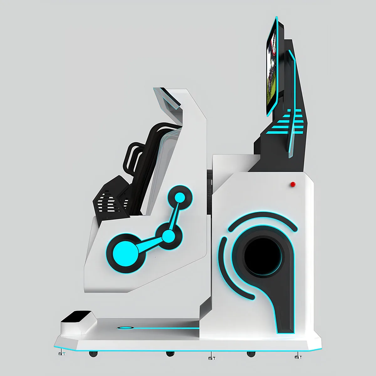 9D VR Virtual Reality Game Machine 2 Seats Roller Coaster Simul Capsule 360 Degree Arcade Game Dubai VR Cinema