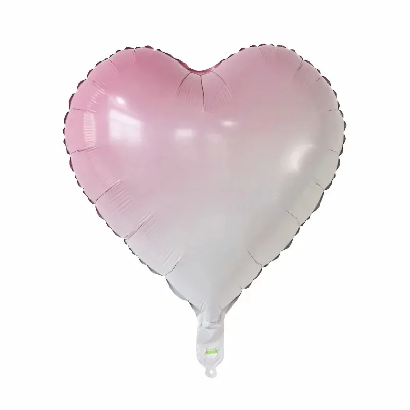 Wholesale 18 Inch Gradient Foil Balloon Pink Blue Star Heart Shape Foil Balloons For Wedding Birthday Party Decoration Balloons