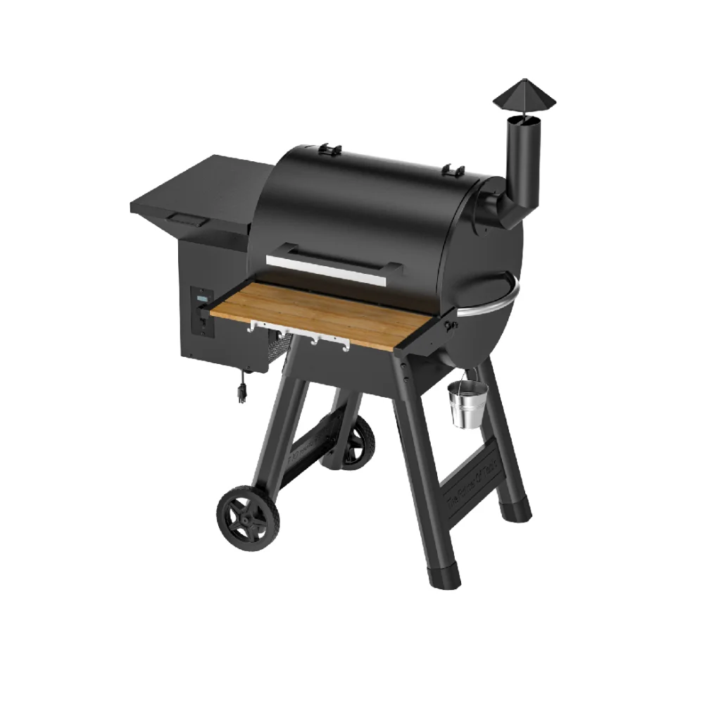 Modern big outdoor pellet smoker set pellet fueled griddle smoker bbq grill