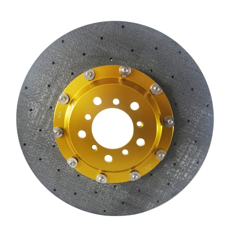 Auto Part Coated Drilled Ventilated Carbon Ceramic Brake Disc For Audi Q7 Rs4 Rs7