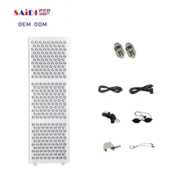 Best Big Machine 1500W Remote Control Medical Grade Photodynamic Pulse RED NIR Led Light Therapy Full Body Bone Pain Relief