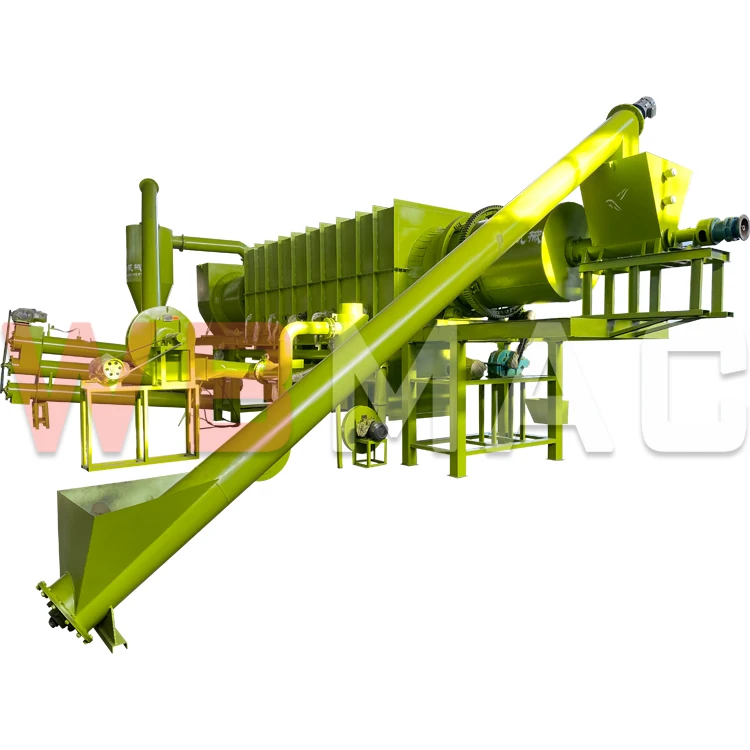 Factory Outlet Industry Charcoal Making Machine  Biochar Biomass Carbonizing Furnace Kiln Drum Type Carbonization Furnace