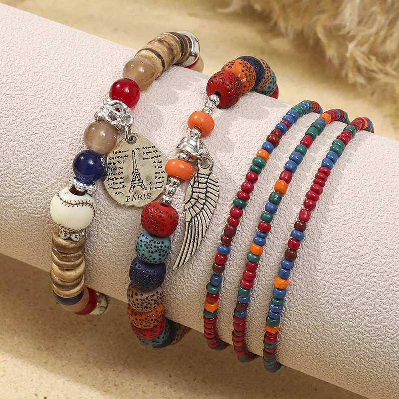 Ethnic Style Personalized Fashion Jewelry Stretch Chain Bracelet Bohemian Bracelet Beaded Bracelets for Women