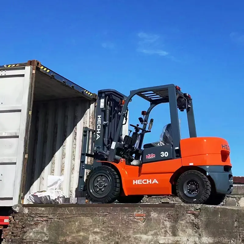 Вилочный Погрузчик с японским двигателем HECHA 2 тонны 4 6 7 3 5 дизельный погрузчик