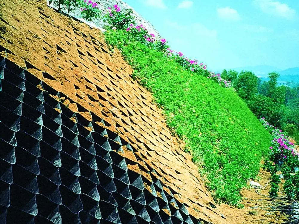 3D geocell slop protection