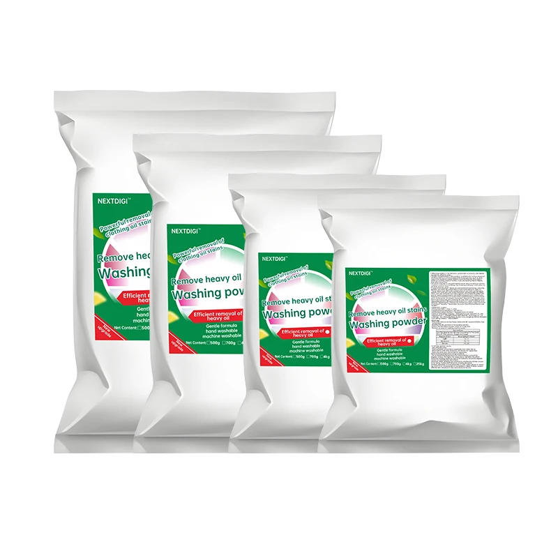 NEXTDIGI Wholesale Strong-Cleaning Laundry Detergent Powder 700g*4 Effectively Removes Stubborn Stains and Machine Oil