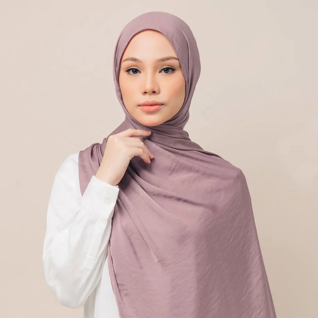 Ready Stock Hot Selling New Fabric Women Malaysia Shawls Tudung Beautiful Bamboo Matte Satin Velvet Hijab