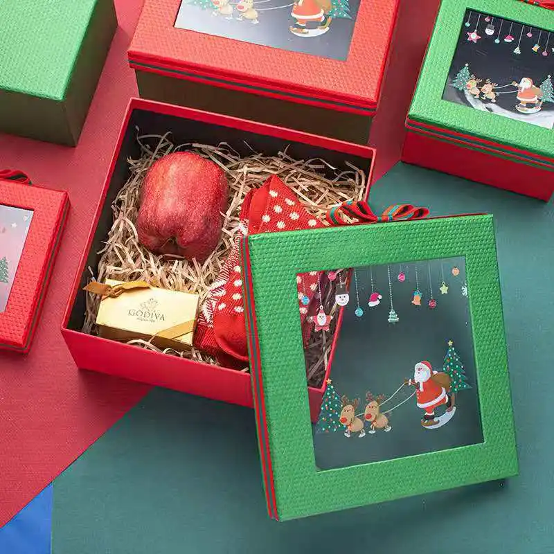 
New Design ODM OEM Fruit Packaging Mini Cracker Present Big Advent Christmas Paper Gift Box 