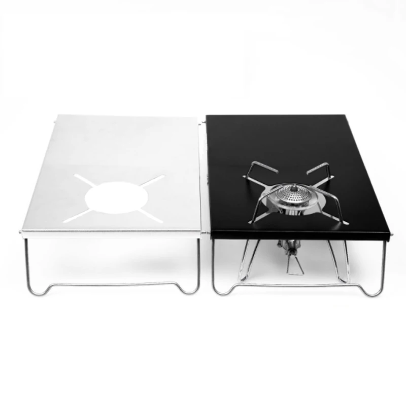 Outdoor Folding Table Camping Folding Japanese Style Insulated Table Camping Stove Bracket Aluminum Camping Stove Table