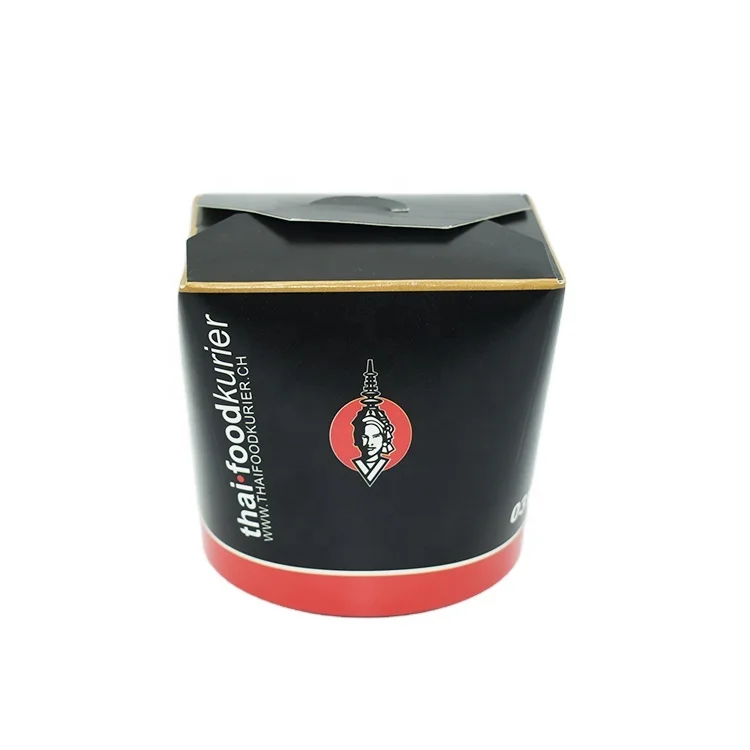 Custom Printing Paper Noodle Cup Healthy Take-away Doner Kebab Paper Box