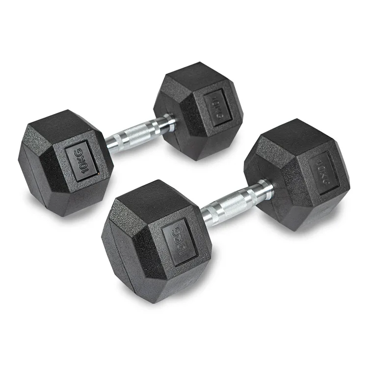 2023 Wholesale Customized weight Mancuernas Hex Dumbbell Set Rubber Hex Dumbbell Set Hex Dumbbells Pounds