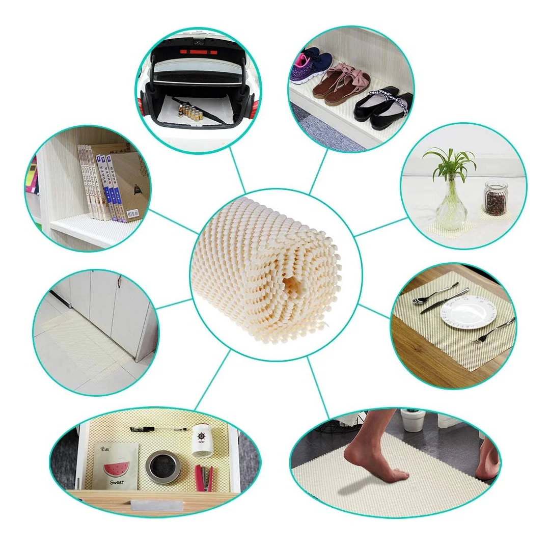 China factory supplier pvc foam non slip pad underlay mat for sale cheap price drawer liner