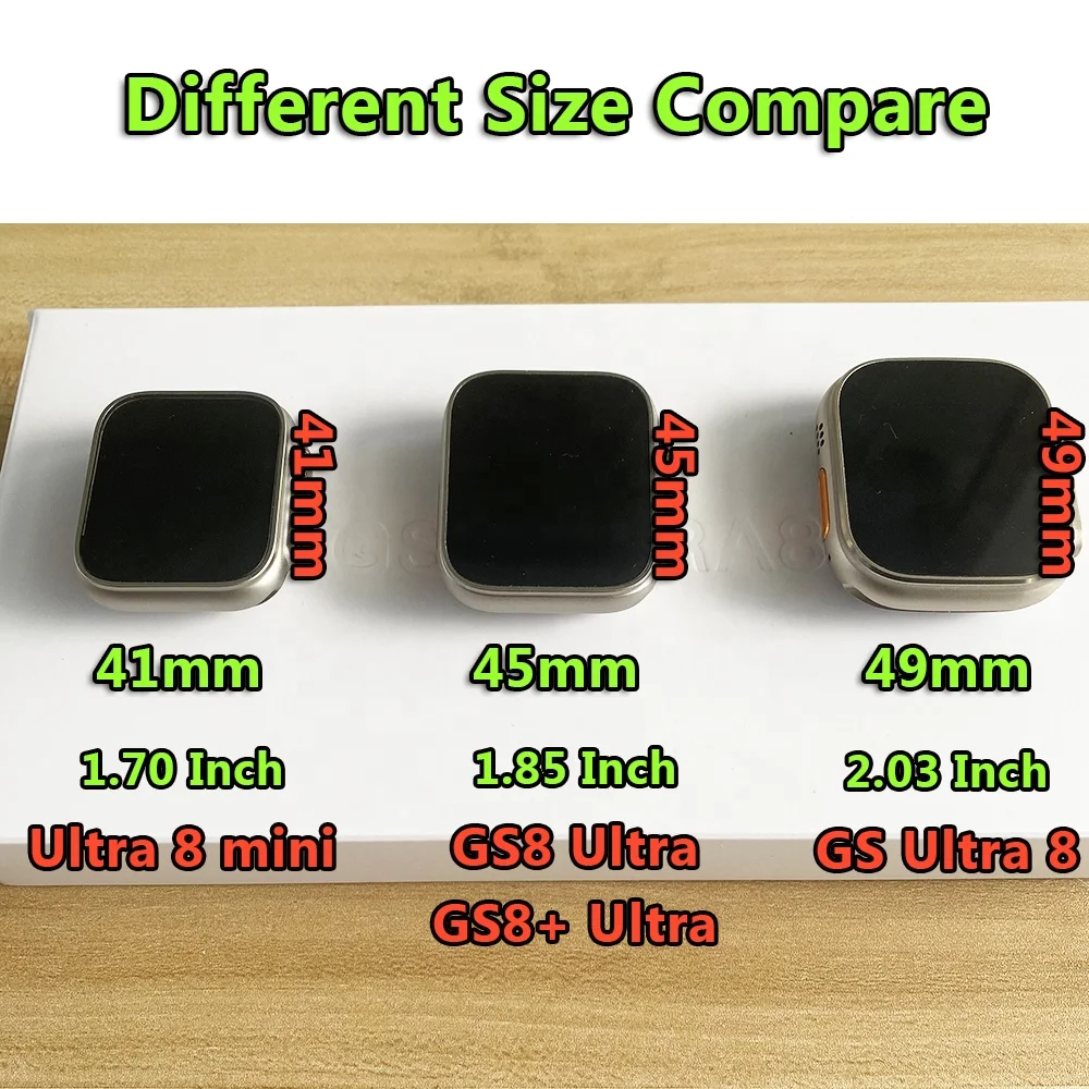 41mm 45mm 49mm Ultra 8 mini Smartwatch series 8 Heart rate Reloj inteligente NFC GS Ultra 8 Smart watch GS8 Ultra