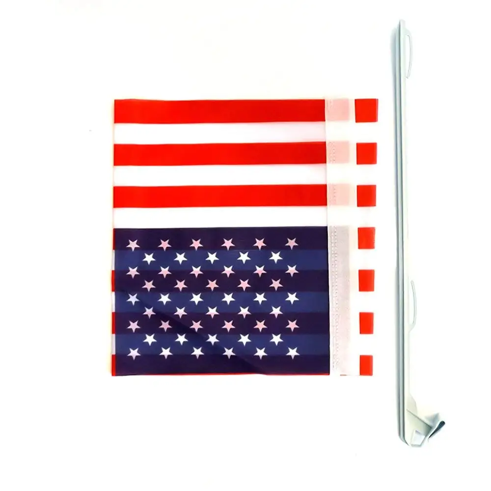 custom United States American Window Clip on USA Car Flag