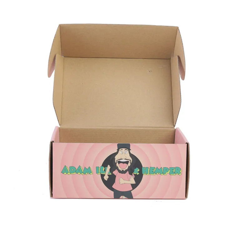 wholesale promotion custom stickers label foldable corrugated gift paper box