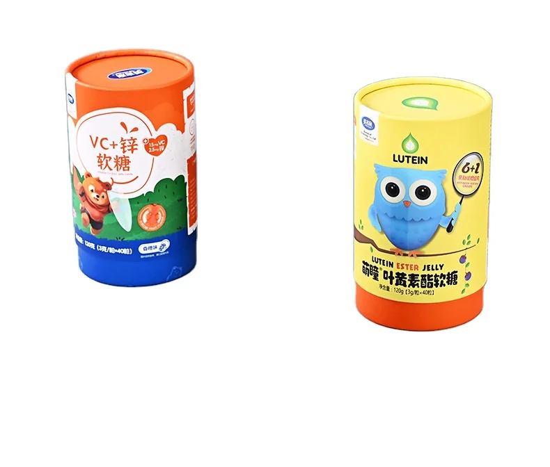 Eco friendly Food Grade Quality Round Packaging Paper Cardboard Tube for protein powder / coffee
