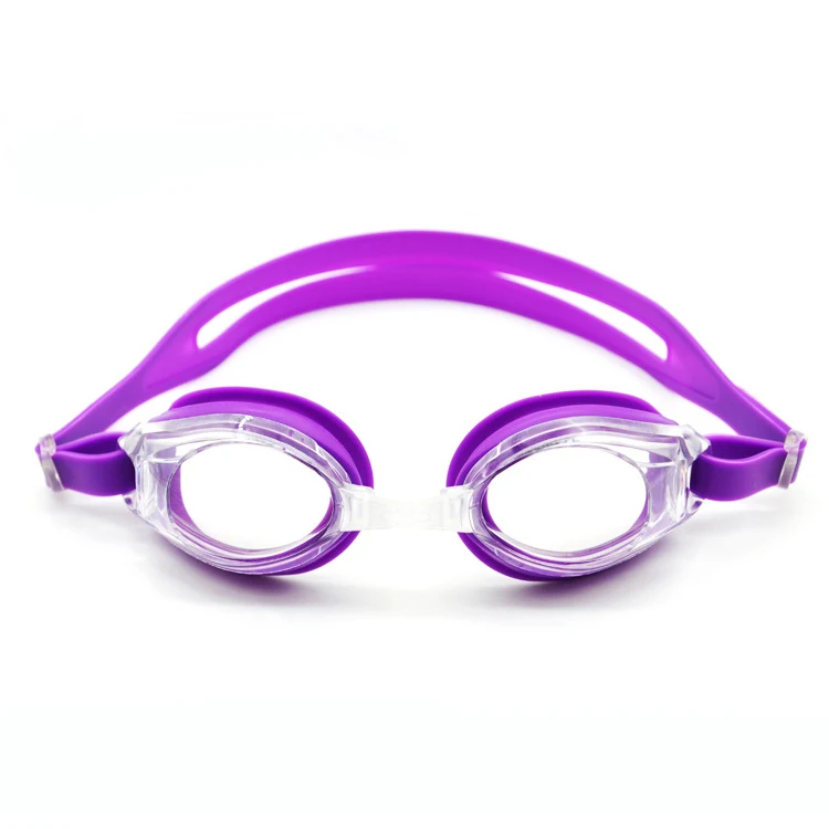 Factory Price Adult One Piece Silicone Flexible Uv Protection Anti Fog PC Lens Swimming Goggles