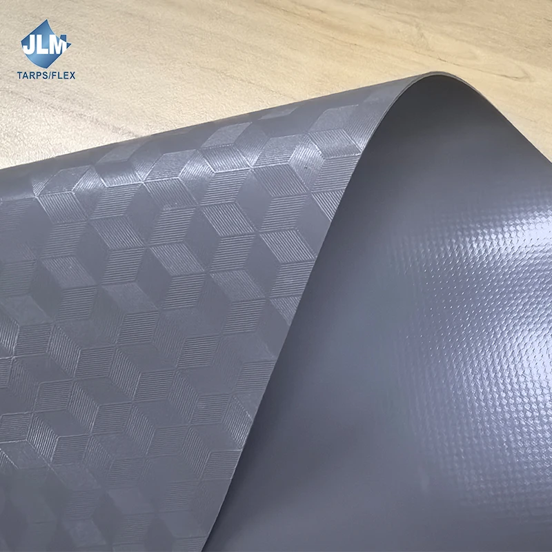 Блоккаут/затемнение 850gsm с ПВХ покрытием брезент Ripstop тканая крышка крыши грузовика анти-УФ огнестойкая универсальная