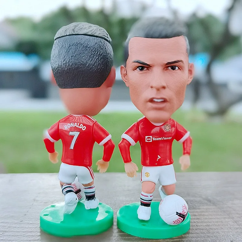 Red Devils PVC Figure Soccer Model 2021 season Ronaldo Pogba Best gift Figurine Team Stands