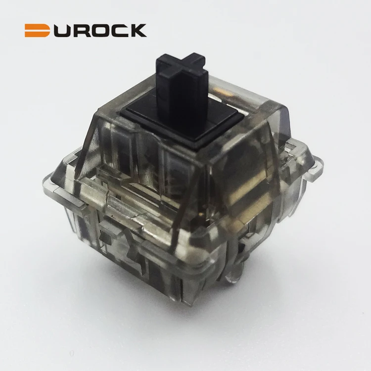 DUROCK линейный переключатель механические переключатели с 62g 67g 78g позолоченный пружинный Smokey корпус черный стержень Linears