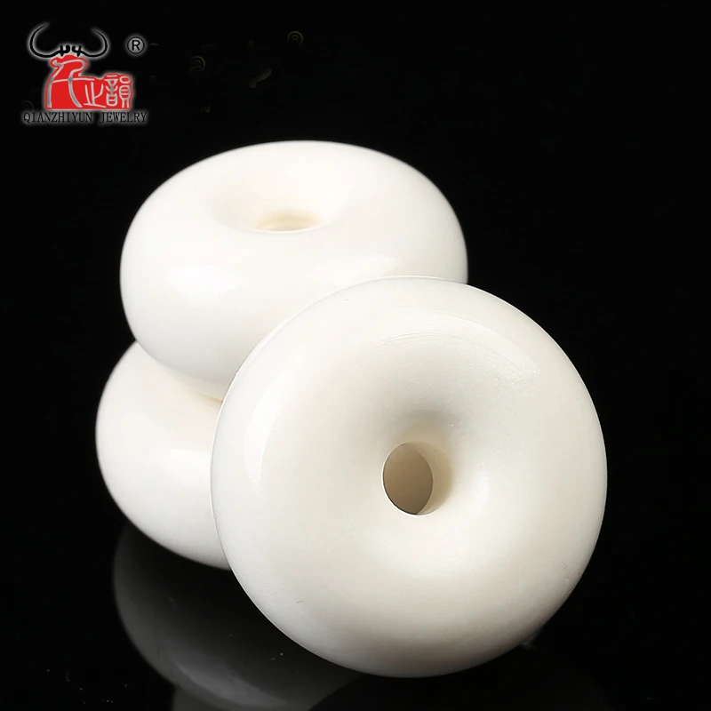 Natural deer horn carving bagel DIY buddhist beads.beads for jewelry making