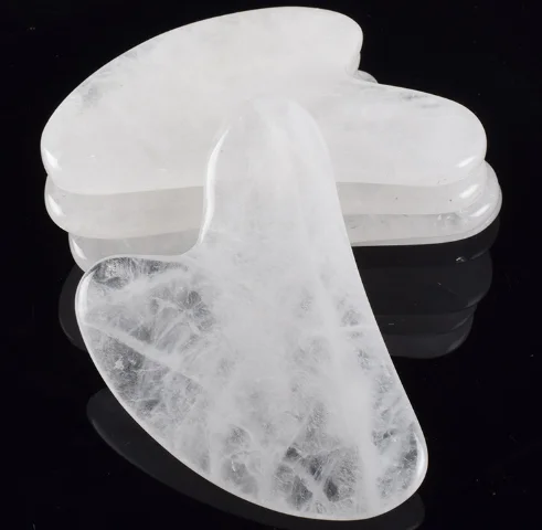 In Box Facial Tool Set Portable Gua Sha Scraping Face Massager Jade Guasha Stone