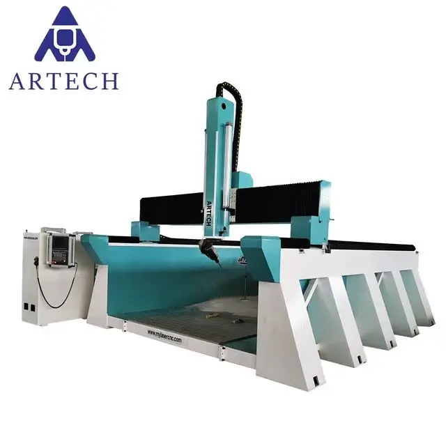 Jinan 5axis  cnc 3050 3d foam milling machine with syntec controller