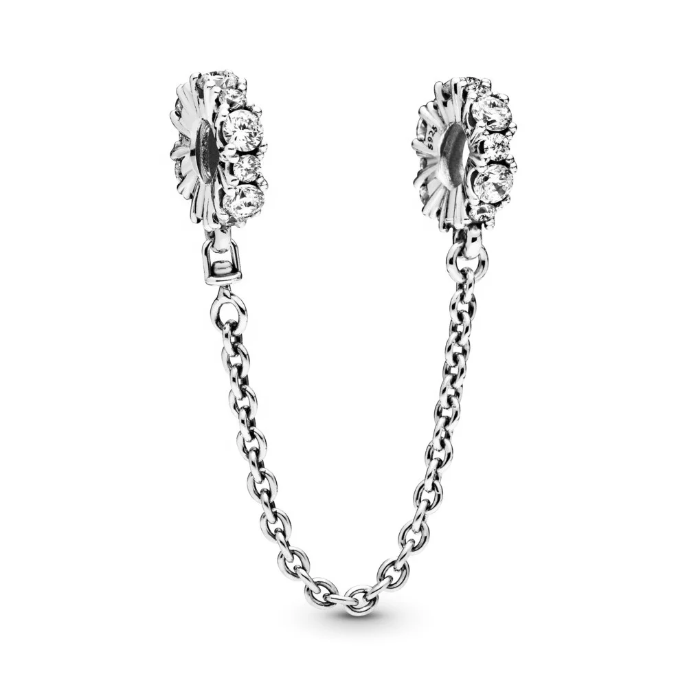 Браслет pandora из серебра 925 пробы с модной цепочкой