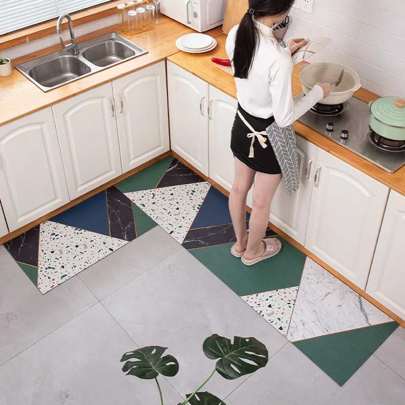Non-Slip Cushioned Anti-fatigue Comfort Custom Absorbent Mat Set Floor Kitchen rugs