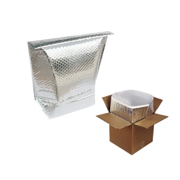 Fresh fruit seafood thermal insulation bag with aluminum foil hot insulated box liner